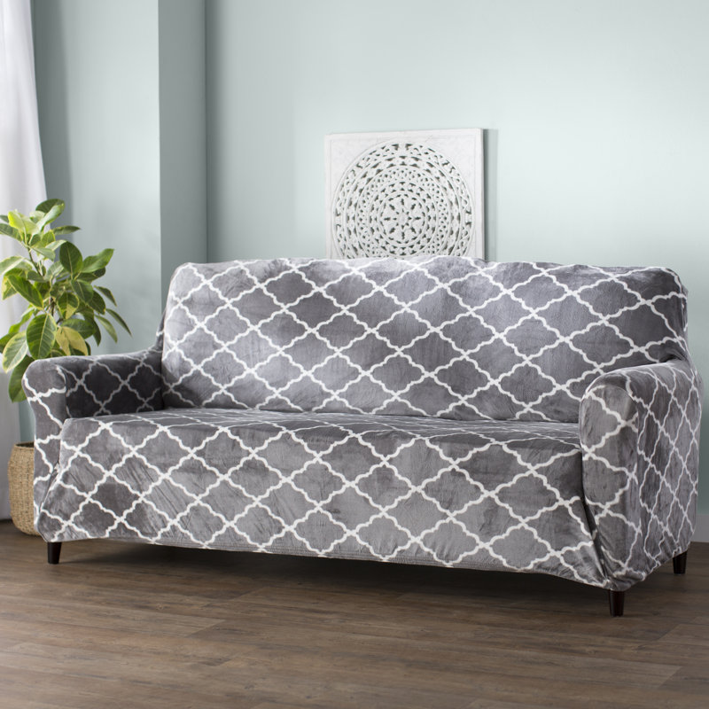 Alcott Hill® Box Cushion Sofa Slipcover & Reviews Wayfair